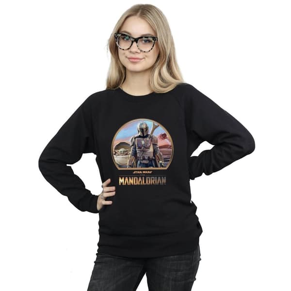 Star Wars Womens/Ladies The Mandalorian Mando And The Child Sweatshirt