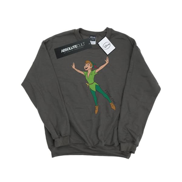 Disney Mens Classic Flying Peter Pan Sweatshirt