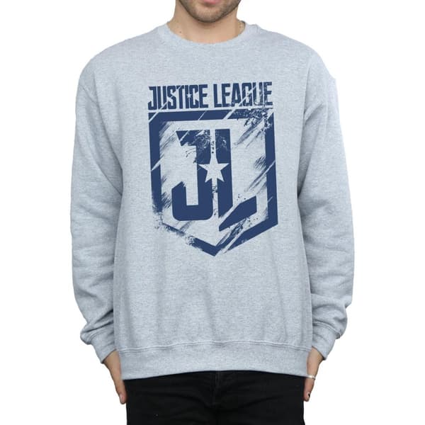 DC Comics Mens Justice League Movie Indigo Logo Sweatshirt