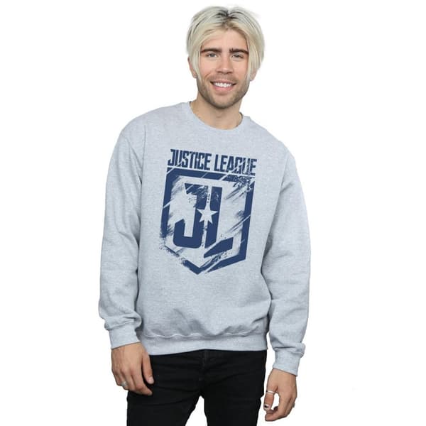 DC Comics Mens Justice League Movie Indigo Logo Sweatshirt