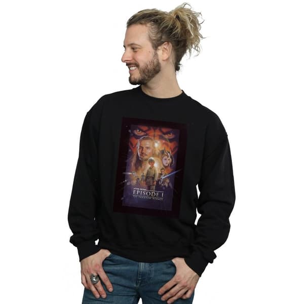 Star Wars Sweatshirt med filmaffisch från Episode I för herrar