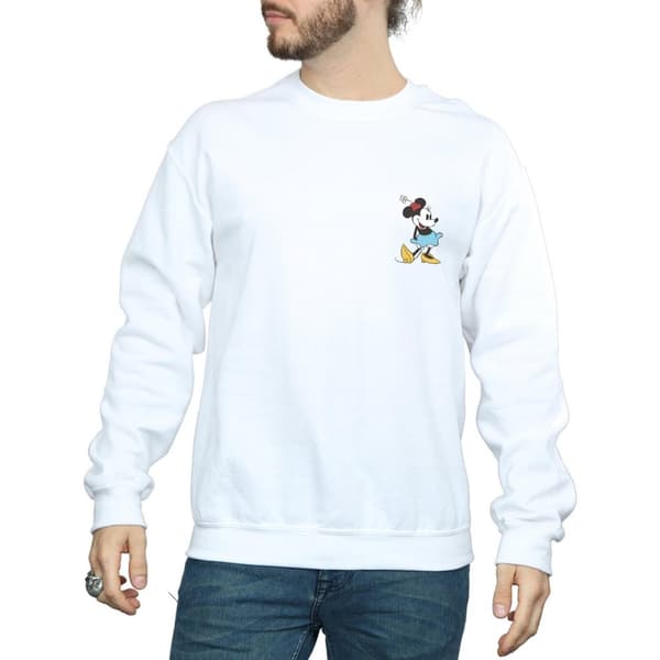 Disney Mens Minnie Mouse Kick Chest Sweatshirt