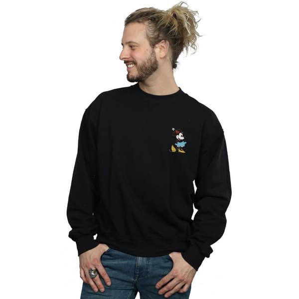 Disney Mens Minnie Mouse Kick Chest Sweatshirt