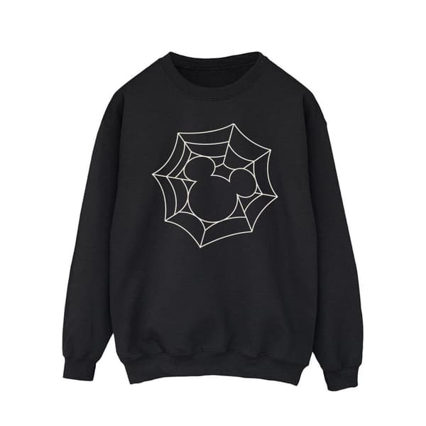 Disney Mens Musse Pigg Spindelväv Sweatshirt