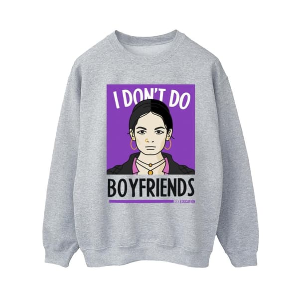 Netflix Womens/Ladies Sex Education I Don´t Do Boyfriends Sweatshirt