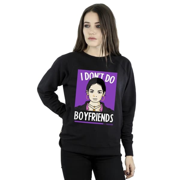 Netflix Womens/Ladies Sex Education I Don´t Do Boyfriends Sweatshirt