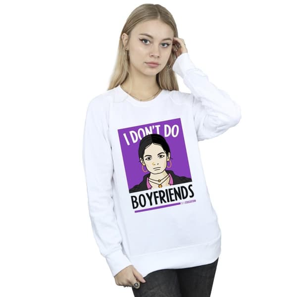 Netflix Womens/Ladies Sex Education I Don´t Do Boyfriends Sweatshirt