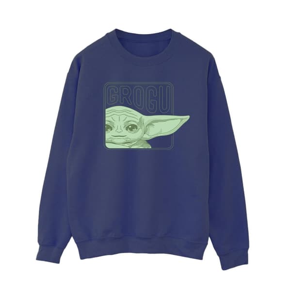 Star Wars Dam/Tjej The Mandalorian Grogu Box Sweatshirt