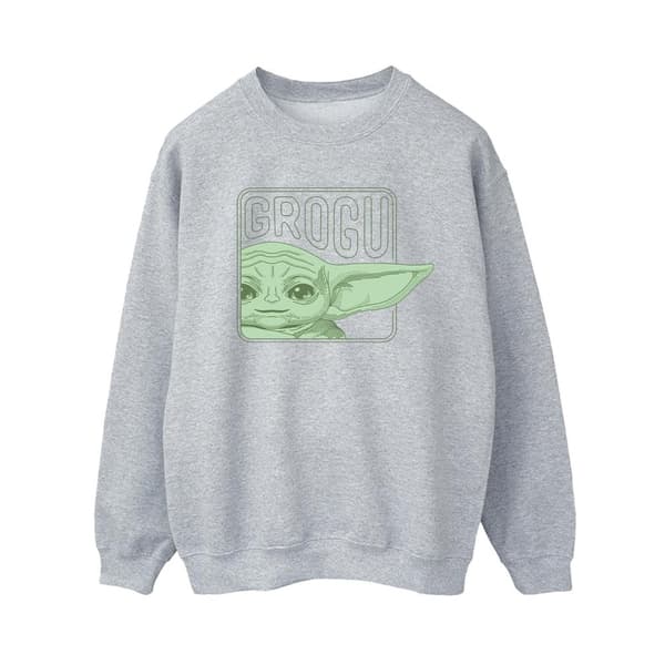 Star Wars Dam/Tjej The Mandalorian Grogu Box Sweatshirt
