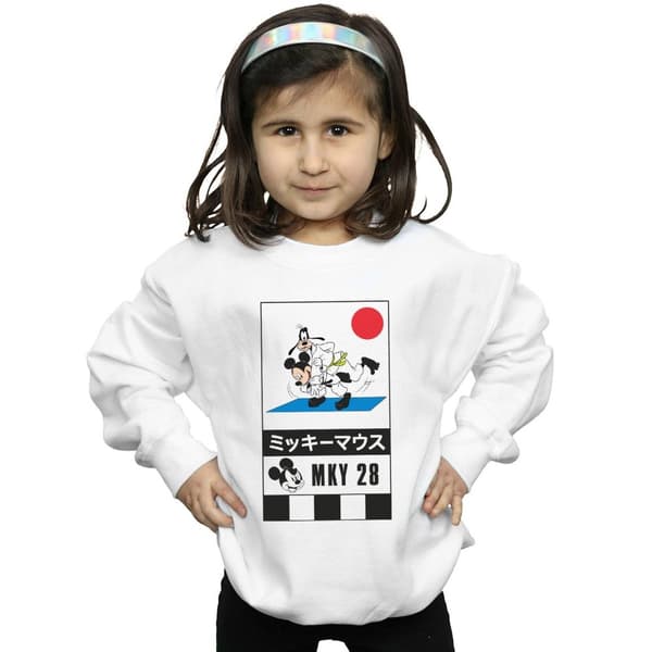 Disney Girls Mickey And Goofy Karate Sweatshirt
