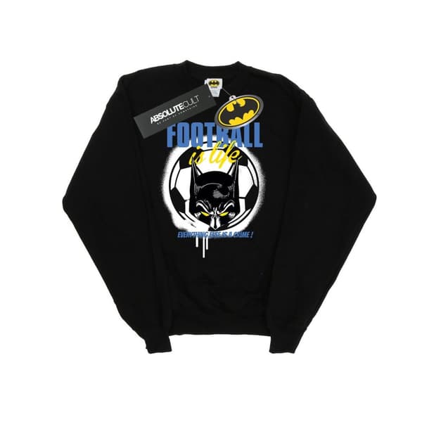 DC Comics Girls Batman Football is Life Sweatshirt