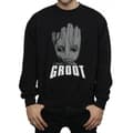 Miniatyrbilde 3 av 5: Marvel Mens Guardians Of The Galaxy Groot Face Sweatshirt