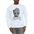 Miniatyrbilde 3 av 5: Marvel Mens Guardians Of The Galaxy Groot Face Sweatshirt