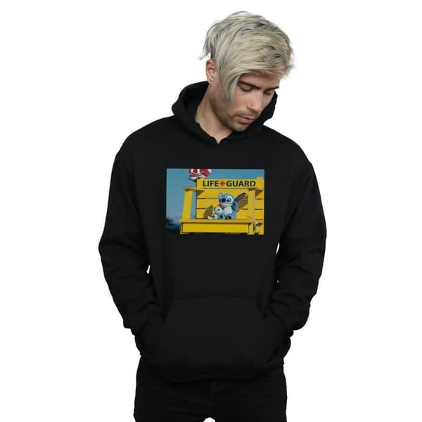 Disney Mens Lilo And Stitch Life Guard Hoodie