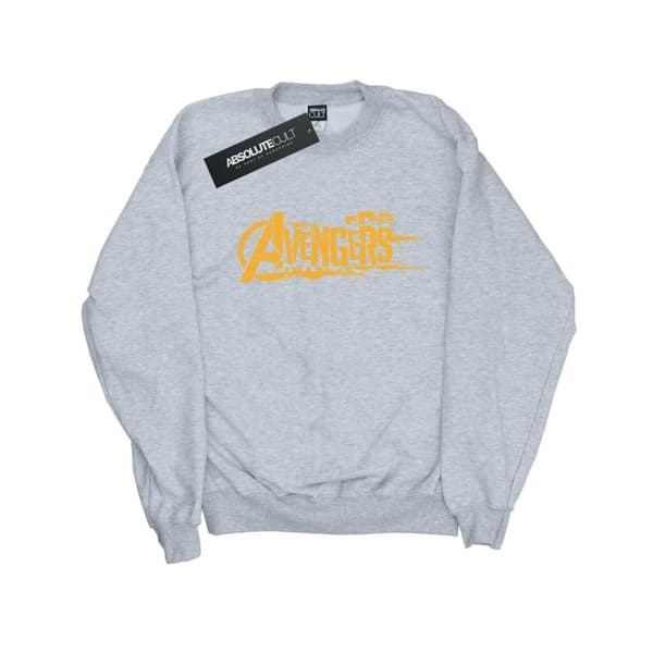 Marvel Girls Avengers Infinity War Orange Logo Sweatshirt