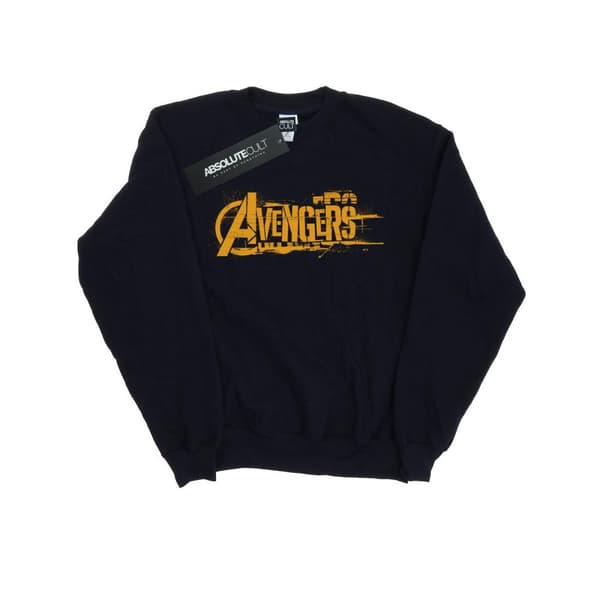 Marvel Girls Avengers Infinity War Orange Sweatshirt med logotyp