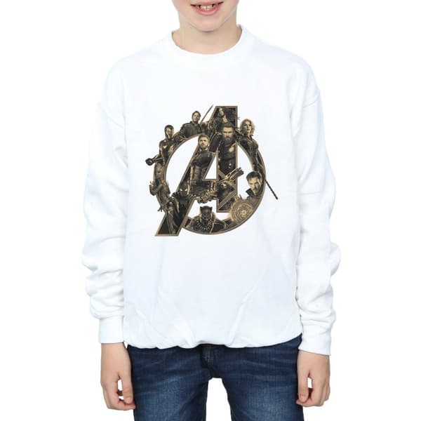 Marvel Pojkar Avengers Infinity War Marvel Logo Sweatshirt