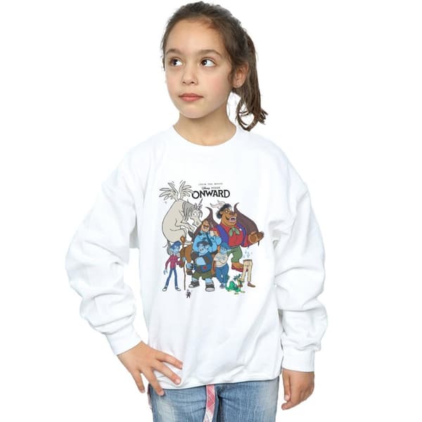 Disney Girls Onward Character Collage Sweatshirt