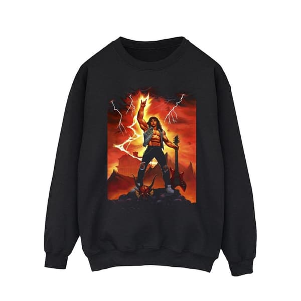 Netflix Mens Stranger Things Hell Guitar Sweatshirt