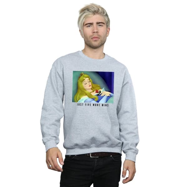 Disney Princess Mens Sleeping Beauty Five More Minutes Sweatshirt