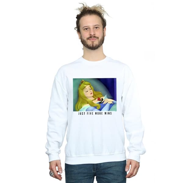 Disney Princess Mens Sleeping Beauty Five More Minutes Sweatshirt