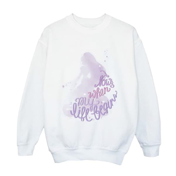 Disney Womens/Ladies Tangled Now´s When My Life Begins Sweatshirt