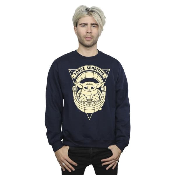 Star Wars Mens The Mandalorian Grogu Force Sensitive Sweatshirt