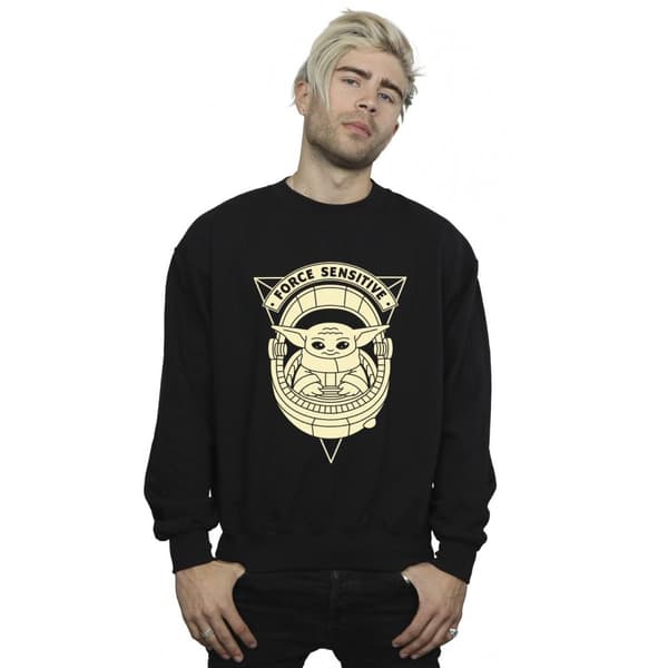 Star Wars Mens The Mandalorian Grogu Force Sensitive Sweatshirt