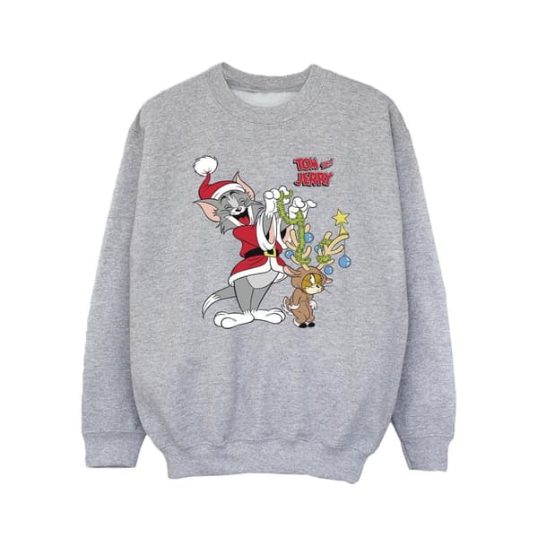 Tom & Jerry Girls Christmas Reindeer Sweatshirt