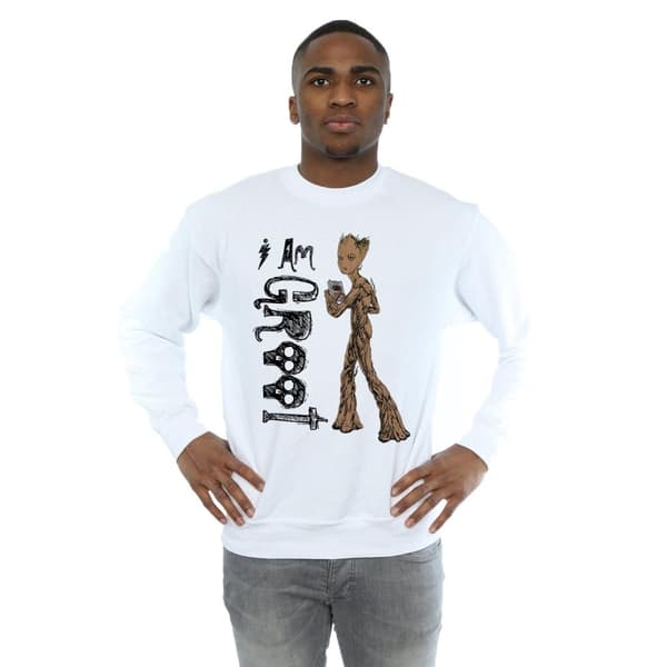 Marvel Mens Avengers Infinity War I Am Teenage Groot Sweatshirt