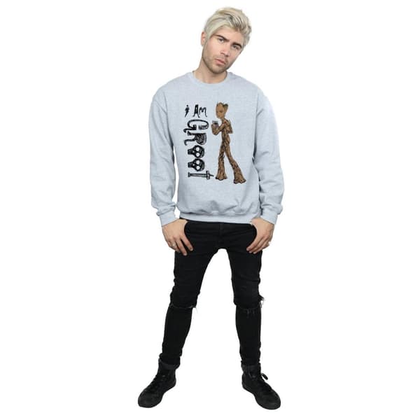 Marvel Mens Avengers Infinity War I Am Teenage Groot Sweatshirt