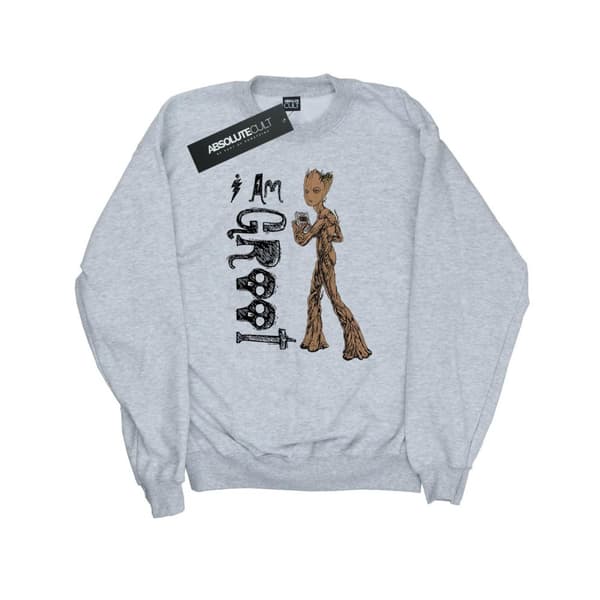 Marvel Mens Avengers Infinity War I Am Teenage Groot Sweatshirt