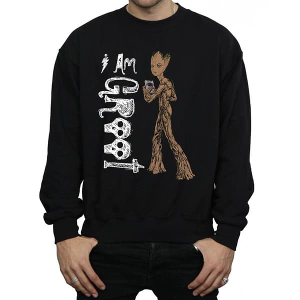 Marvel Mens Avengers Infinity War I Am Teenage Groot Sweatshirt