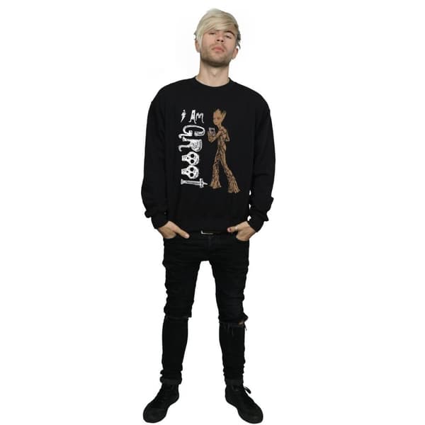 Marvel Mens Avengers Infinity War I Am Teenage Groot Sweatshirt
