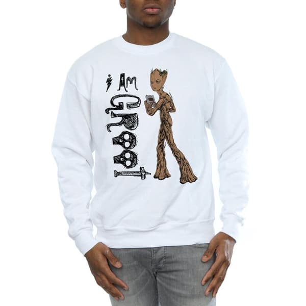 Marvel Mens Avengers Infinity War I Am Teenage Groot Sweatshirt