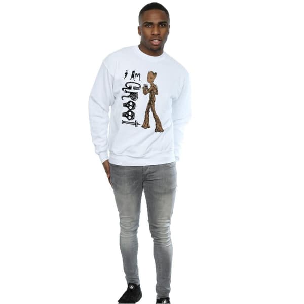 Marvel Mens Avengers Infinity War I Am Teenage Groot Sweatshirt