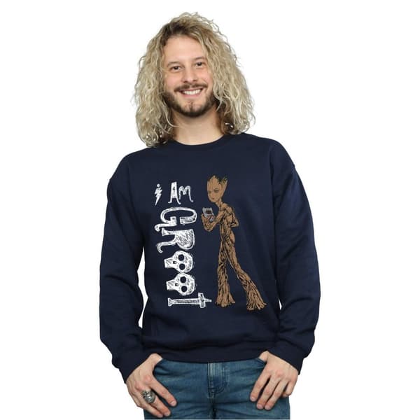 Marvel Mens Avengers Infinity War I Am Teenage Groot Sweatshirt
