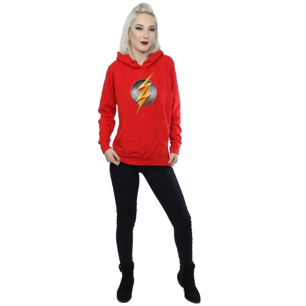 DC Comics Huvtröja med Flash-emblem - Justice League Movie - för kvinnor/damer