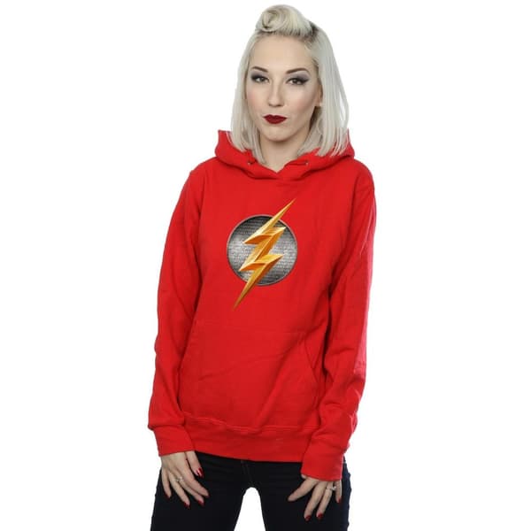 DC Comics Huvtröja med Flash-emblem - Justice League Movie - för kvinnor/damer