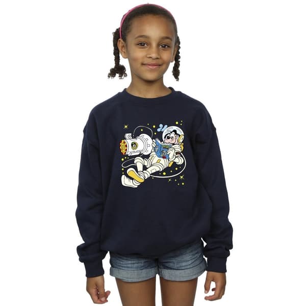 Disney Sweatshirt för flickor Goofy Reading In Space