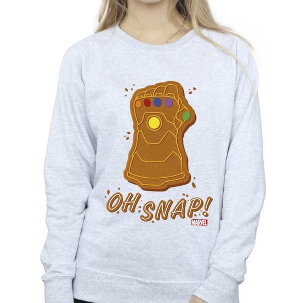 Marvel Womens/Ladies Thanos Oh Snap Sweatshirt