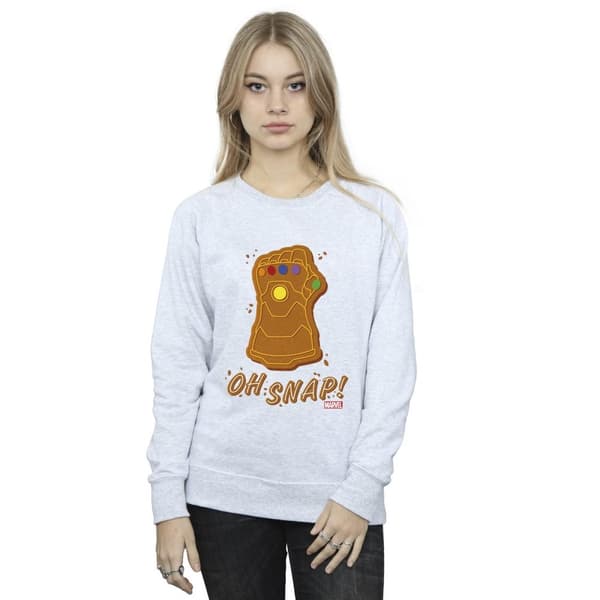 Marvel Womens/Ladies Thanos Oh Snap Sweatshirt
