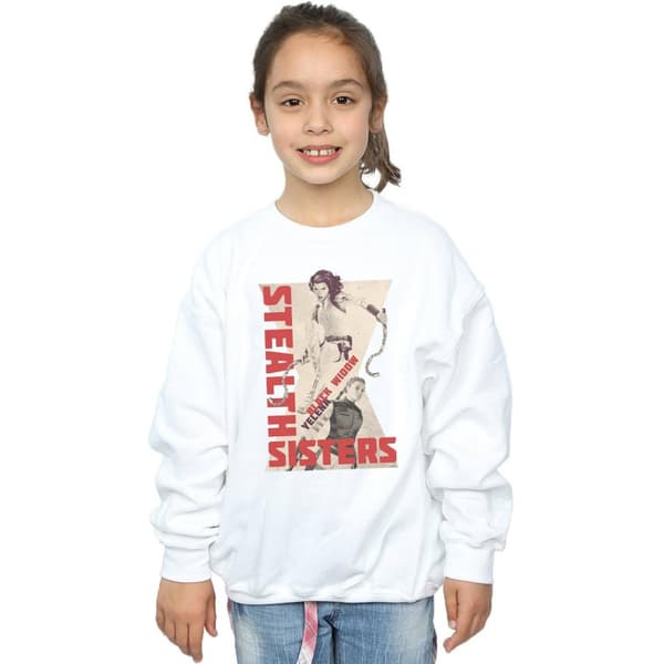 Marvel Girls Black Widow Movie Stealth Sisters Sweatshirt