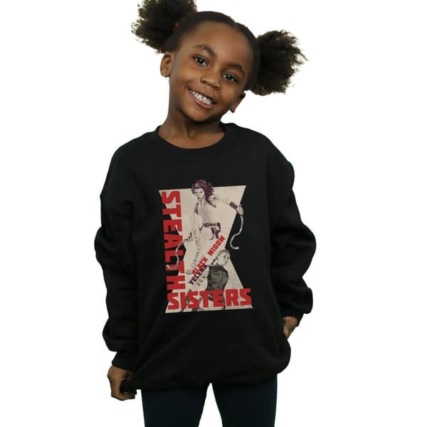 Marvel Girls Black Widow Movie Stealth Sisters Sweatshirt