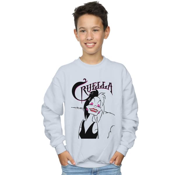 Disney Pojkar Cruella De Vil Evil Smile Sweatshirt