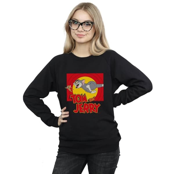 Tom And Jerry Womens/Ladies Chase Scene Sweatshirt
