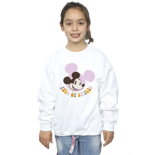 Disney Girls Mickey Mouse Full Of Smiles Sweatshirt