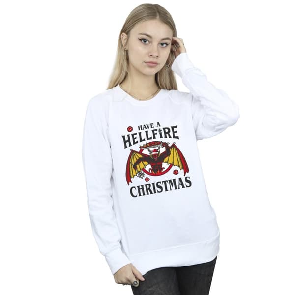Netflix Stranger Things Hellfire Christmas-tröja för damer/kvinnor