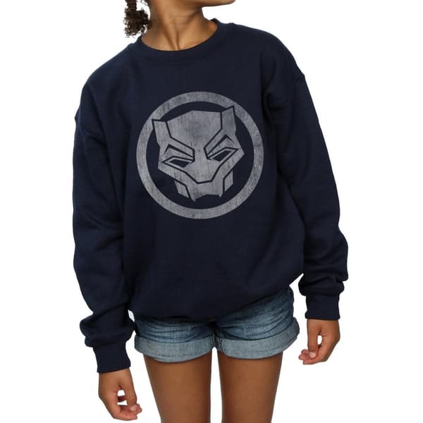Marvel Black Panther - Sweatshirt med ikon och tryck för flickor