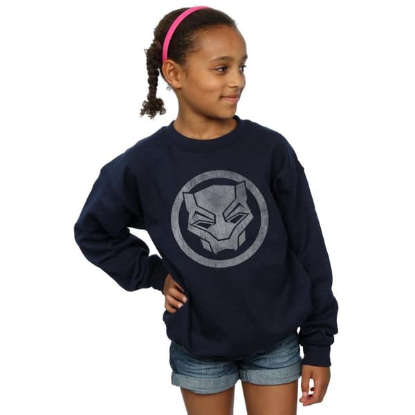 Marvel Black Panther - Sweatshirt med ikon och tryck för flickor